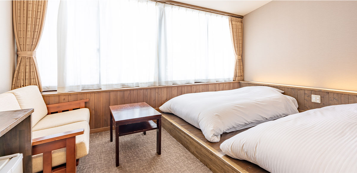 和風モダンツイン 22㎡(柱なし)