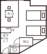 和洋室7畳＋ツイン 間取り図